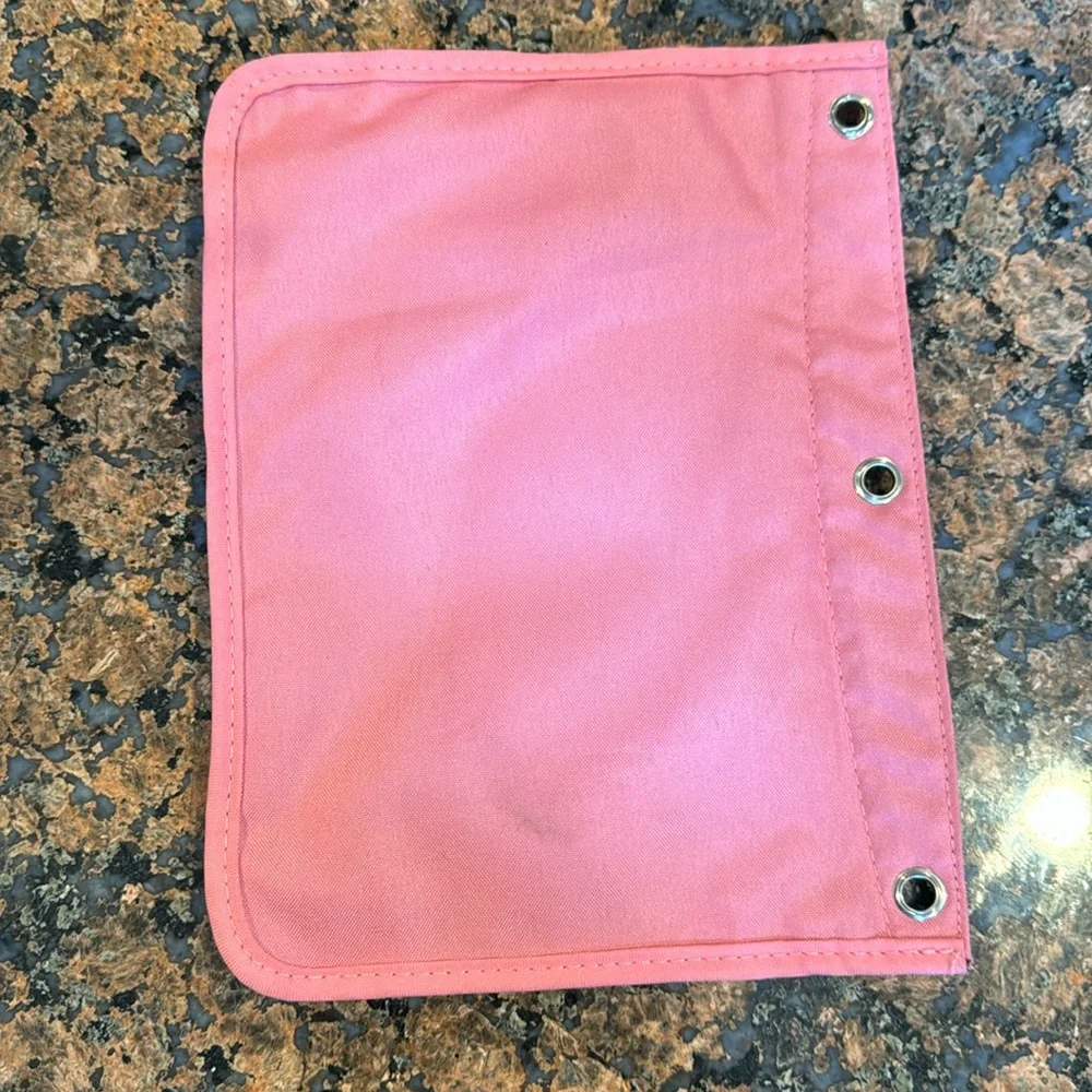 Five Star Pencil Pouch School Office Organizer Pen Marker 3 ring binder Pink